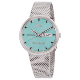 mido commander 1959 automatic turquoise dial mens watch m842942511