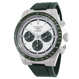 Longines Chronograph Quartz Silver Dial Watch L3.835.4.02.9