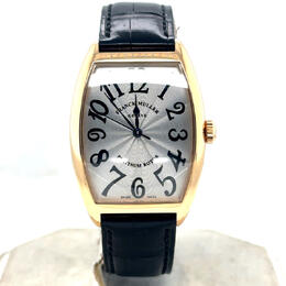 Pre-owned Franck Muller Cintree Curvex Yellow Dial Mens Watch 2852 SC