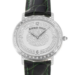 Pre-owned Audemars Piguet Millenary Automatic Diamond Silver Dial 39mm Ladies Watch