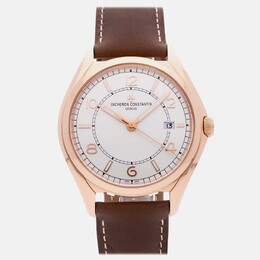 Pre-Owned Vacheron Constantin FiftySix 4600E/000R-B441 Automatic Silver Rose Gold Men's Wristwatch, Article: 1199748