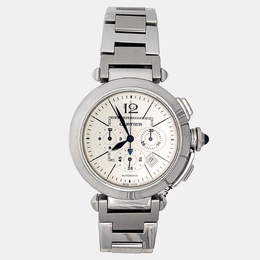 Cartier Pasha Automatic Silver Stainless Steel Men's Wristwatch