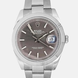 Rolex Datejust 126300 Automatic Rhodium Stainless Steel Men's Wristwatch