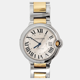 Cartier Ballon Bleu W2BB0012 Automatic Silver 18k Yellow Gold Stainless Steel Men's Wristwatch 36 mm 1198976