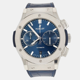Hublot Classic Fusion 521.NX.7170.LR Automatic Blue Titanium Men's Wristwatch 45 mm 1198996