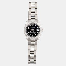 Rolex Datejust 178240 Automatic Stainless Steel Black Dial Women's Watch
