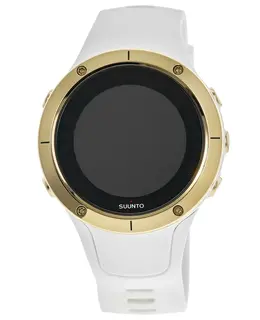 Suunto Spartan Trainer Gold Tone Bezel White Strap Men's Watch ss023426000