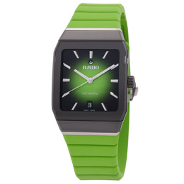 Rado Anatom Automatic Green Dial Watch with Black Ceramic Case and Adjustable Clasp - Item r10201319