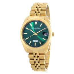 Mathey-Tissot Mathy Day-Date Quartz Green Dial Mens Watch D510PV