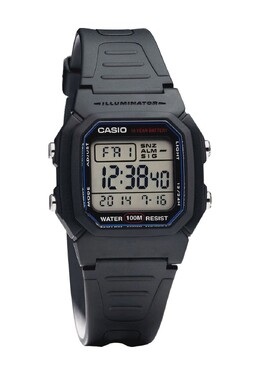 Мужские цифровые часы W-800H-1AVES Casio, черный 4971850437253 | schwarz