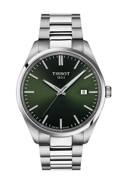 Мужские наручные часы T1504101109100 Tissot, зеленый 7611608312773 | grün