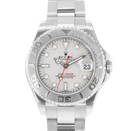 Pre-owned Rolex Yacht-Master 168622 Silver Dial Automatic Chronometer Mens Watch