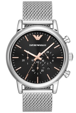 Emporio Armani Luigi Chronograph Quartz Black Dial Mens Watch AR11429