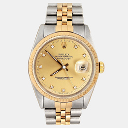 Rolex Datejust 16233 Automatic Chronometer - Yellow Gold Bracelet, Men's Watch