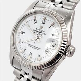 Rolex Datejust 68274 White Gold Automatic Movement, Silver Dial, Black Hands and Appliques: Model No. 1198971