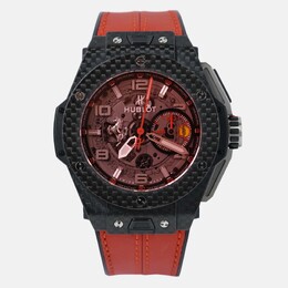 Hublot Big Bang Ferrari 401.QX.0123.VR Automatic Red Skeleton Carbon Fiber Men’s Wristwatch 45 mm 1200392
