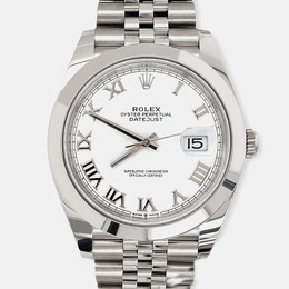 Oyster Perpet Automatic White Dial - Rolex Datejust 126300
