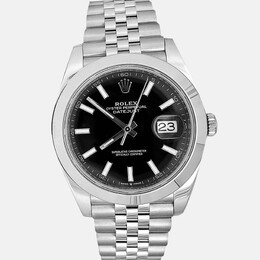 Rolex Datejust 1200476 - Automatic Stainless Steel Black Dial Chronometer Men's Watch