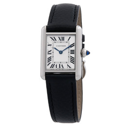 Cartier Tank Must Small Size WSTA0110: White Dial, Analog Quartz Movement, Buckle Clasp