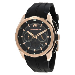 Ocean Chronograph GMT Quartz Black Dial Men's Watch tm-318102