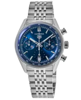 Tag Heuer Carrera Chronograph Blue Dial Stainless Steel Men's Watch cbs2212.ba0048