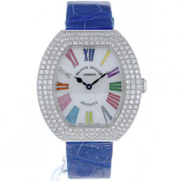 Franck Muller Infinity Quartz Diamond White Dial Ladies Watch 3535 QZ COL DRM R D3