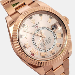 Rolex Sky Dweller 326935 Automatic Sundust Rose Gold Men's Wristwatch