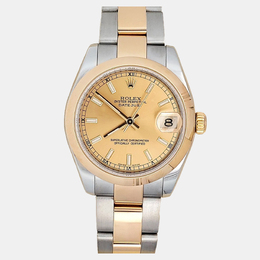 Rolex Datejust 178243 - Champagne Dial, Yellow Gold and Steel
