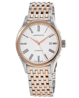 Hamilton American Classic Valiant Auto White Dial Two-Tone Steel Men's Watch h39525214