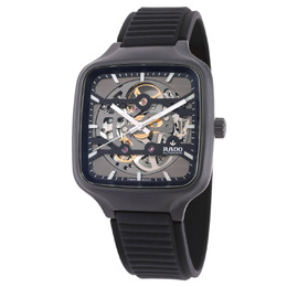 Rado True Square R27197169 Analog Skeleton Dial Watch