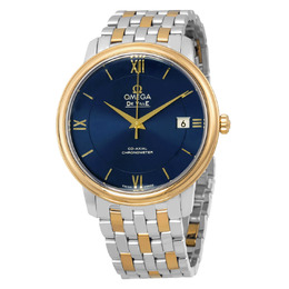 Omega De Ville Prestige Co-Axial Blue Dial Mens Watch 424.20.37.20.03.001