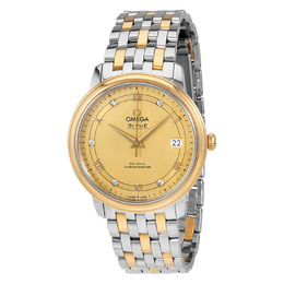 Omega De Ville Prestige Champagne Dial Mens Watch 424.20.37.20.58.002