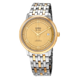 Omega De Ville Yellow Gold Dial Mens Watch 424.20.40.20.08.001