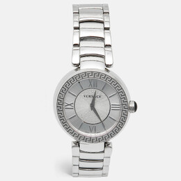 Versace Silver Dial Stainless Steel Leda VNC030014 Women's Wristwatch 38 mm