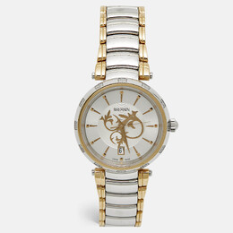 Balmain Silver Dial Two Tone Stainless Steel Diamond Classica Lady Downtown 4076 Women's Wristwatch 35 mm 1202611