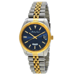 Mathey-Tissot Mathy Day-Date D510BBU Ladies Quartz Watch Blue Dial