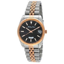 Mathey-Tissot Mathy Day-Date Quartz Black Dial Mens Watch D510RS
