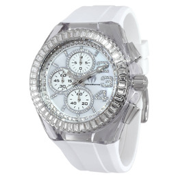 Technomarine TM-121024 Cruise Chronograph Mens Watch - White Dial, Stainless Steel Case