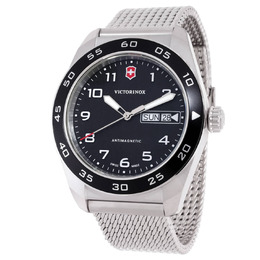 Victorinox Swiss Army 242043, Silver-tone Stainless Steel Mens Watch with Mesh Bracelet