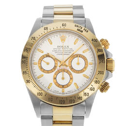 Pre-owned Rolex Cosmograph Daytona 16523 WSO Men's Chronograph Automatic White Dial