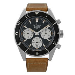 Pre-owned Tag Heuer Heritage Chronograph Black Dial Mens Watch cbe2110.ba0687