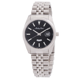 Mathey-Tissot Mathy Day-Date Quartz Black Dial Mens Watch H510AN