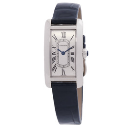 Cartier Tank Americaine Small Model Quartz Silver Dial Watch WSTA0117