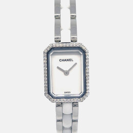 Chanel Premiere H2132 Quartz White Stainless Steel Ceramic Women's Wristwatch 15 mm 1193772