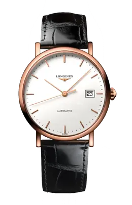 Часы Longines Elegant collection с розовым золотом 37 мм l4.787.8.12.4