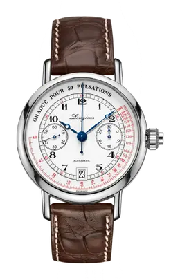 Часы the column wheel single push piece pulsometer chronograph Longines l2.801.4.23.2