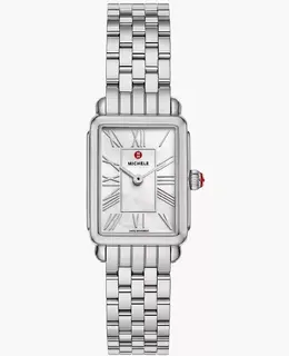 Michele Deco Park White Dial Stainless Steel Women's Watch Model MWW06E000144