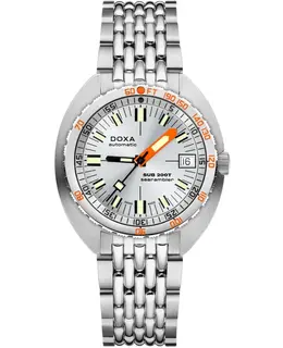 Doxa Sub 200T Searambler Automatic Silver Dial Stainless Steel Men's Watch 804.10.021.10