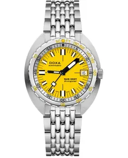 Doxa Sub 200T Divingstar Automatic Yellow Dial Stainless Steel Men's Watch 804.10.361.10