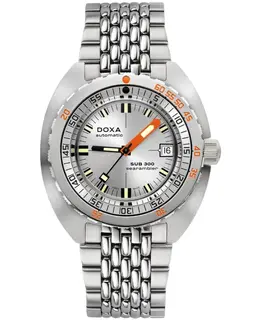 Doxa Sub 300 Searambler Automatic Silver Dial Stainless Steel Men's Watch 821.10.021.10